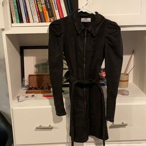 Long sleeve denim dress